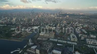菲律宾马尼拉市亚洲区购物中心。 十五、城市景观天际线和商业摩天大楼